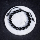 Jewelry Black Obsidian Bracelet Body Cleansing Reiki Crystal Healing Stone