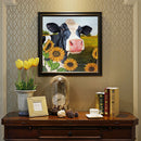 5D DIY Diamond Painting Kits Full Square Drill Sunflower Cow Wall Picture (F4