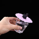 Clear Cherry Silicone Cup Cover Heat-resistant Reuse Animal Lid (Black Cat)
