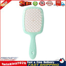 Wide Teeth Air Cushion Comb Scalp Massage Salon Hair Brush (Green white) Newly