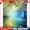 Hand Painted on Canvas DIY Scenery on The River Oil Paint By Numbers Kit