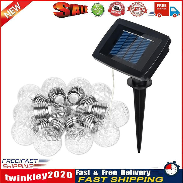 3.8m Solar 10 LED Ball Fairy String Light Lamp for Garden Path Yard Decor Newly
