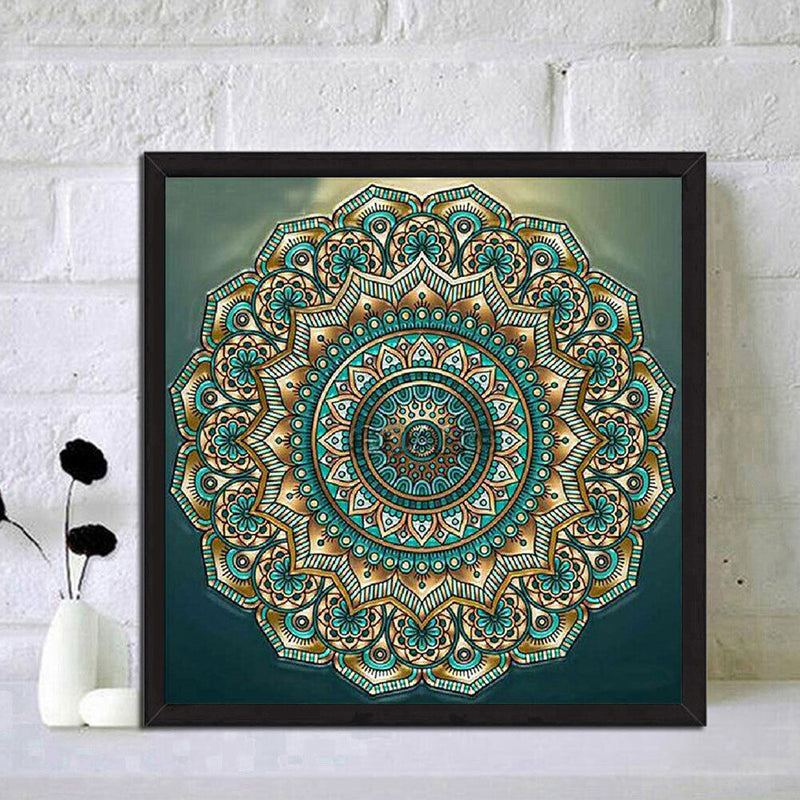 5D DIY Round Diamond Painting Mosaic Rhinestone Picture Mandala Kit
