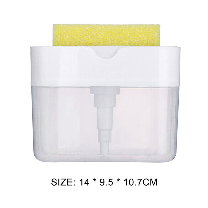 2 in 1 Automatic Soap Dispenser Hand Press Liquid Soap Pump for Kitchen Bat