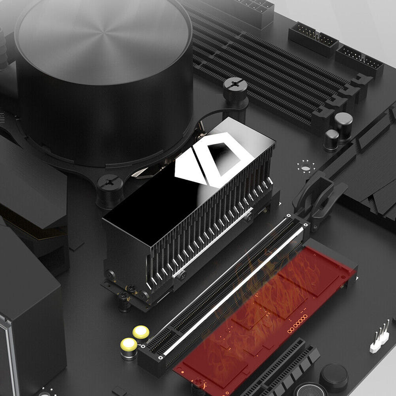 Aluminum Alloy M.2 Ssd Heat Radiator Thermal Pads Passive Computer Accessories