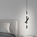 Modern Chandelier Lamp Nordic Bedside LED Indoor Hanging Lighting (White) Newly