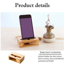 Wood Bamboo Phone Holder Sound Speaker Amplifier Desk Stand Dock 7Y6T Fo K8Q7