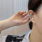 Zircon Sparkling Wedding Angel Wings Without Piercing Ear Cuff Ear Clip