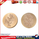 Round Grass Flower Wax Sealing Stamp Head Copper Stamps w/o Handle (ZR016) Newly