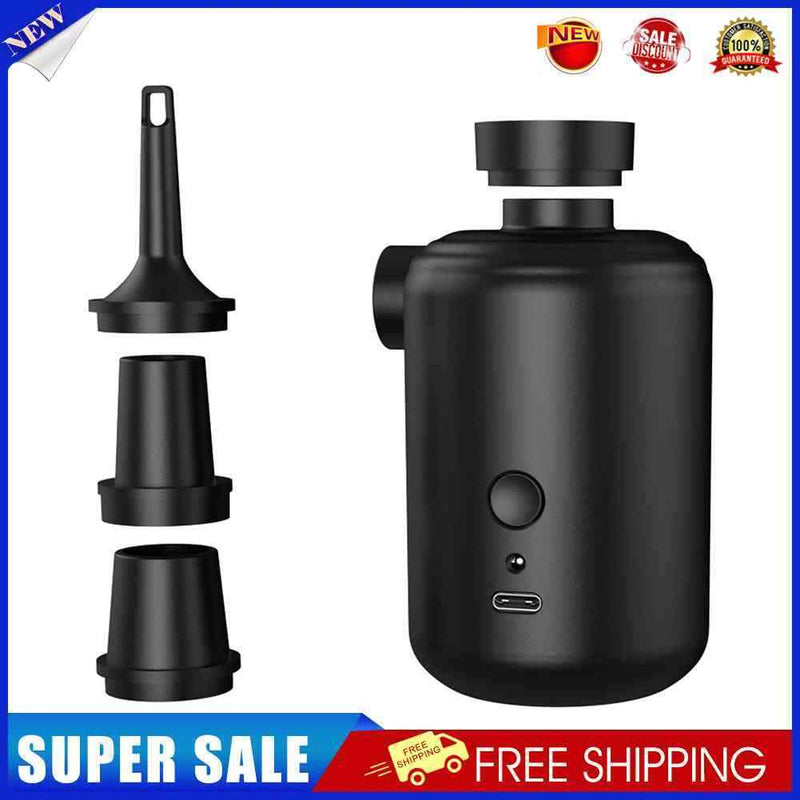 Portable Air Compressor Quick Fill Mattress Camping Bed Pool Toys Air Pump