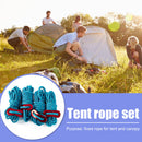 4pcs 4mm Tent Wind Rope Cord Tensioner Outdoor Camping Reflective Lanyard Rope