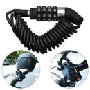 4 Digit Password Helmet Code Lock Motorcycle Locks Anti-theft Cable Lockstitch
