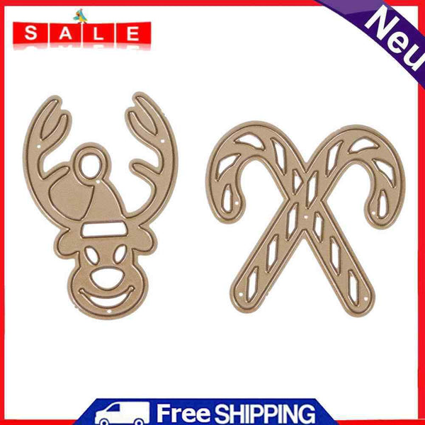 Snowvirtuos 2pcs Moose Head Cutting Tools Stencils Scrapbook Embossing DIY
