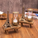 Home Decorations Eiffel Tower Sand Timer Hourglass Timer Brush Teeth Clock