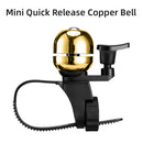 Portable Bicycle Scooter Retro Bell Ring Road Bike Handlebar Horn (Golden) Newly