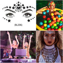 #A Temporary Makeup Face Tattoo Stickers Face Jewels Makeup Tool for Party Cosme