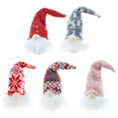 LED Light Up Glow Hanging Faceless Gnomes Pendant Christmas Ornament (B Grey)