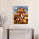 Cat Dog on Scarecrow Oil Paint By Numbers Kit Drawing Picture 40x50cm (B1600)