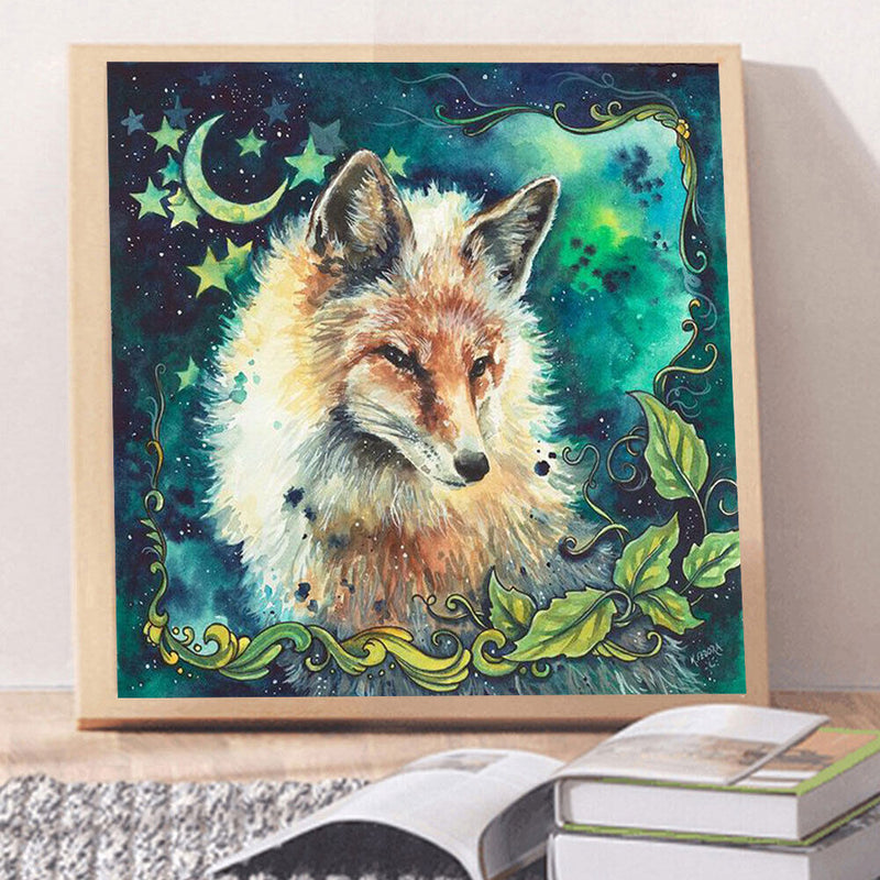 5D DIY Diamond Painting Kits Fox Full Round Drill Wall Decor Art Crafts Set