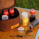 6pcs Spice Sauce Condiment Bottle BBQ Pepper Jar Seasoning Pot (Multicolor)