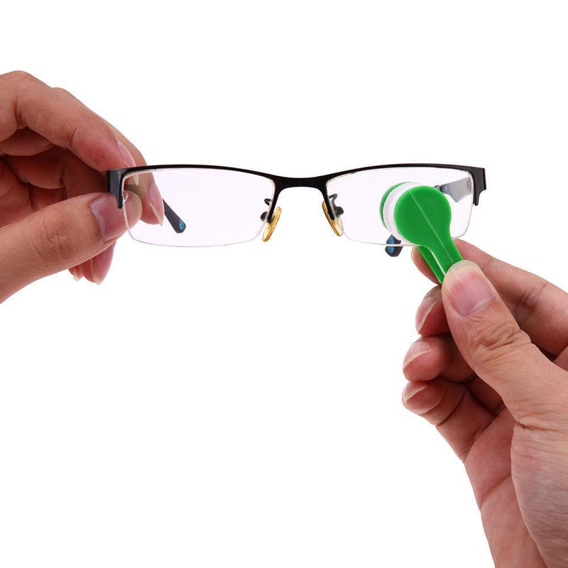 Multi-functional Portable Glasses Cleaner Brush Clamp Clip Cleaning Tool