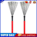 #A 2pcs Drum Sticks Wood Handle Cleaner Drum Brushes Percussion Drum Accessories