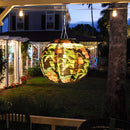 8 inch LED Solar Lantern Waterproof Pendant Decor (Tropical Rain Forest A) Newly