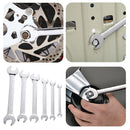 6pcs Wrench Kit Dual Open End Ratchet Combination Repair Spanners Hand Tool Set