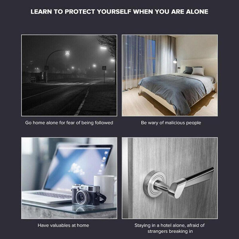 Portable Travel Door Lock Anti-Theft Door Stopper Safety Device Bolt{