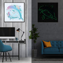 Part Drill Luminous Special Shaped DIY Dolphin 5D Diamond Painting (DZ540) Newly