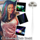 Luminous Hair Wig Party Decor Glowing Hair Braid Light-Emitting Optic Wire Hair`