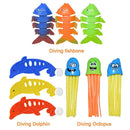 3pcs Underwater Training Children Pool Throwing Diving Game Toys (Fishbone)