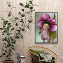 DIY Diamond Painting Kits Full Round Drill Purple Girl Mosaic Home Decoration