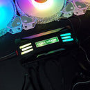 COOLMOON RGB Controller 4Pin PWM 5V 3Pin ARGB Fan Remote Control (Black) Newly