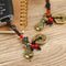 Emperors Coins Lucky Wealth Pendant Brass Keyring Chinese Money Bag Keychain