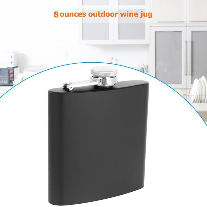 8oz Portable Mini Matte Stainless Steel Hip Flask Flagon Outdoor Drinkware