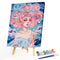 Oil Paint By Numbers Painting Girl Coloring Picture Digital Drawing
