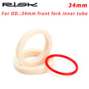 RISK 2pcs Mountain Bike Front Fork Oil Sponge Dust Oil Absorb Sealed Foam Ring
