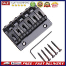 Hardtail Bridge Top Load 65mm Electric Guitar Bridge with 5 Screws (Black)