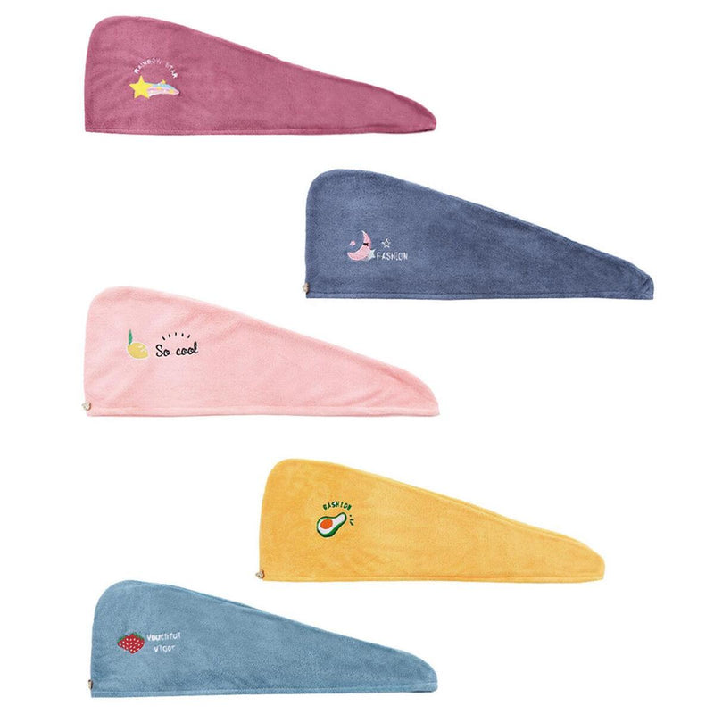 Hair Turban | Microfibre Head Wrap | Quick Dry Drying Bath Shower Hat Cap Pink~