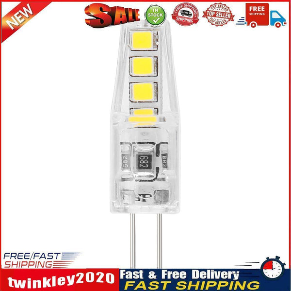 2W Silicone Corn Lamp G4 SMD2835 8 LED Chandelier Light Bulb (Cold White) Newly