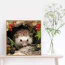 Animal Hedgehog 5D Diamond Painting Embroidery Full Round Drill Cross Stitc