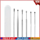 6pcs Ear Picker Stainless Steel Spiral Earpick Wax Remover Ear Cleaner (C)