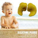 1 Pair Waterproof Earplugs Silicone Ear Plugs Swimming Accessories (Yellow)