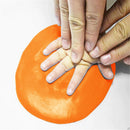 4PC20g Baby Care Hand Foot Inkpad Soft Clay Washless Footprint Mud (Orange)
