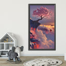 5D Diamond Painting DIY Cherry tree above the clouds Full Round Wall