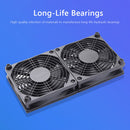 USB Quiet Heat Cooling Dual Cooler Fan for Wireless Router Set-Top Box Heatsink