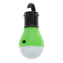 2 PCS Outdoor Hanging 3LED Camping Tent Light Bulb Fishing Lamp(Green)