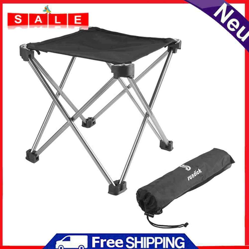 Aluminum Portable Stool Footstool for Camping Beach BBQ Folding Fishing Chairs