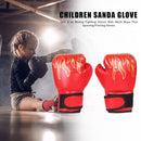 2pcs Kids Muay Thai Karate Punching Flame Gloves Boxing Training Fighting G